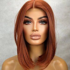 Auburn/Copper/Ginger 14" A-Line Long Bob Wig